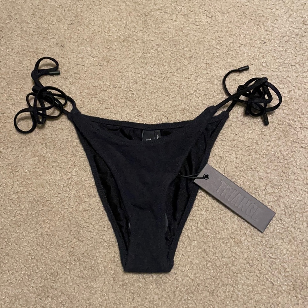 Triangl Swim Bottom Black Terry Material